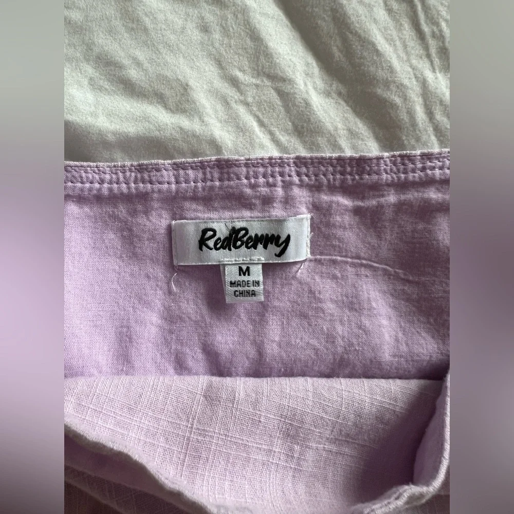 Lavender Puff Sleeve Mini Dress - Picture 10 of 10